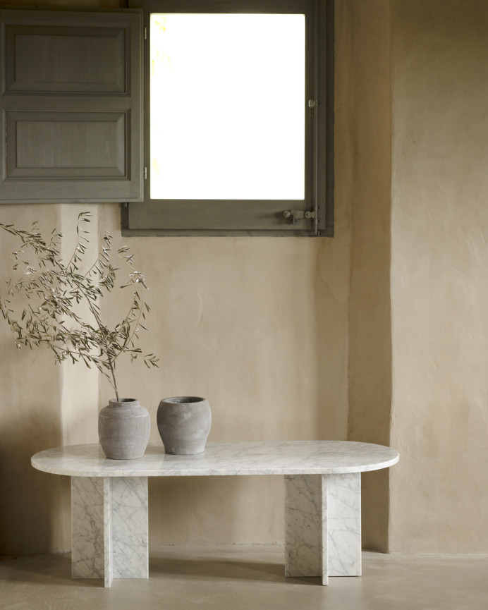 Mesa de centro de mármol de 120x50cm