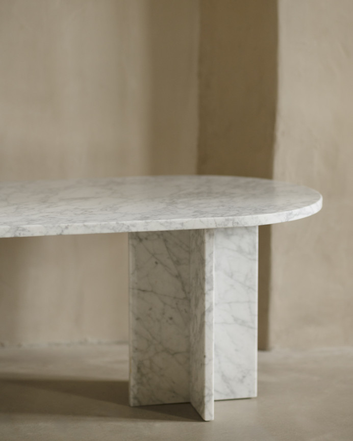 Mesa de centro de mármol de 120x50cm