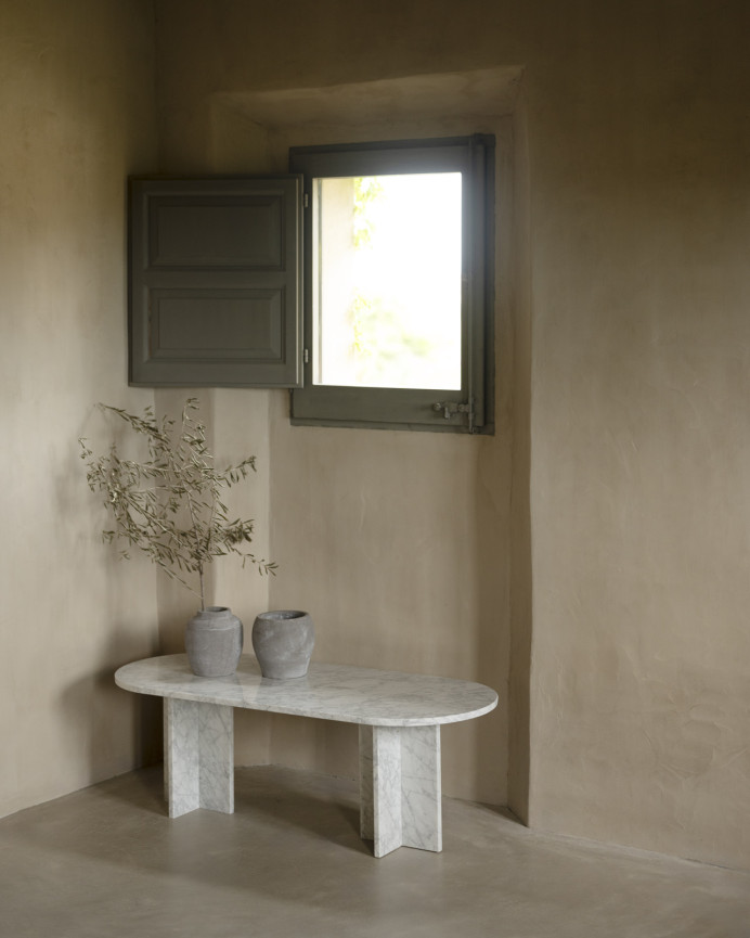 Mesa de centro de mármol de 120x50cm