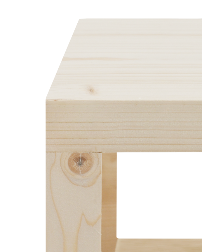 Mueble de TV de madera maciza en tono natural de varias medidas