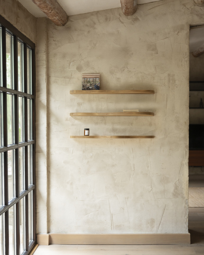 Pack 3 estanterías de madera maciza de álamo de 100cm
