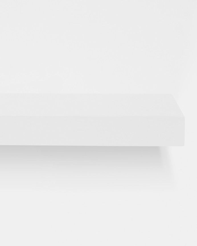 Pack 2 estanterías de madera maciza flotante tono blanco varias medidas