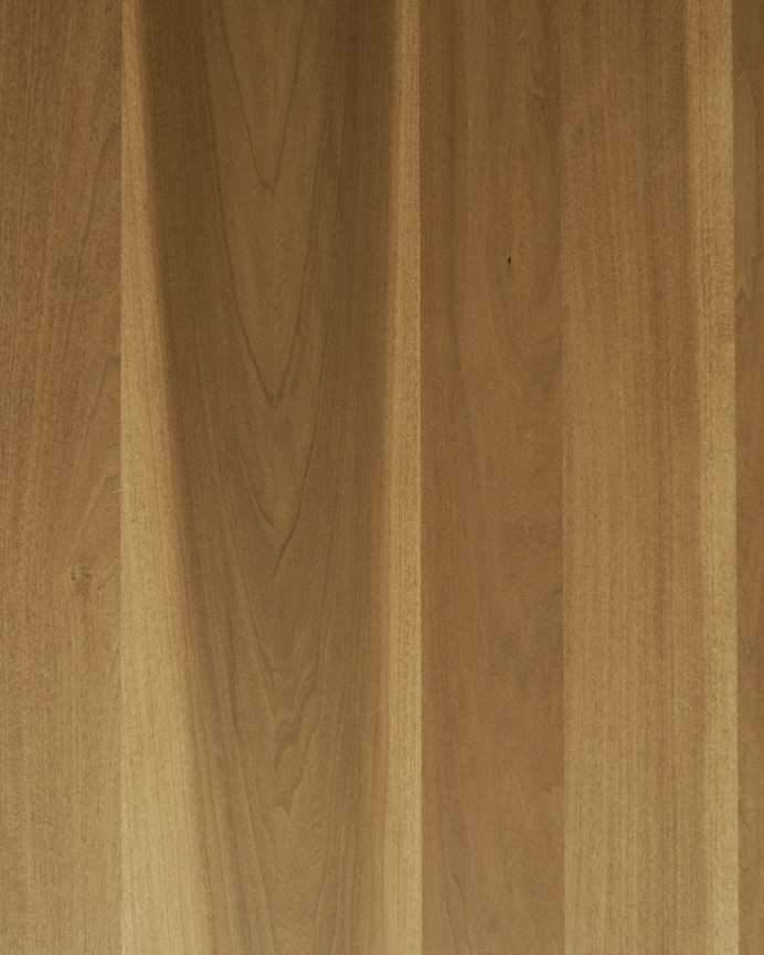 Mesa de centro de madera maciza de álamo de formas orgánicas con tres patas de 120cm