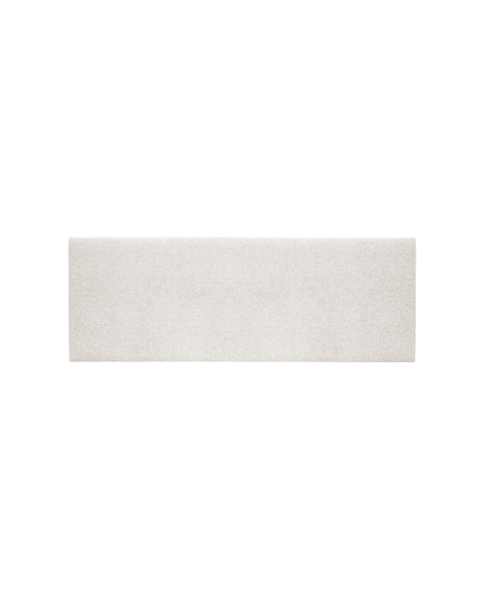 Cabecero tapizado de poliester liso en color beige de varias medidas