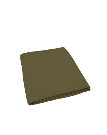 Funda de módulo de algodón y lino sin reposabrazos desenfundable tono verde de 86x96cm
