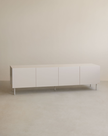 Mueble TV lacado en tono arena en varias medidas