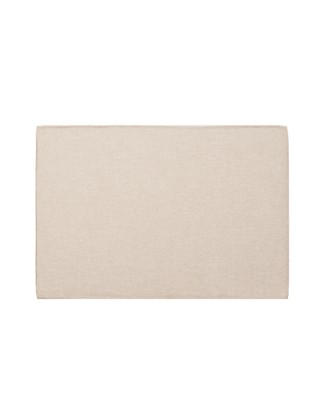 Cabecero tapizado desenfundable de lino beige en varias medidas