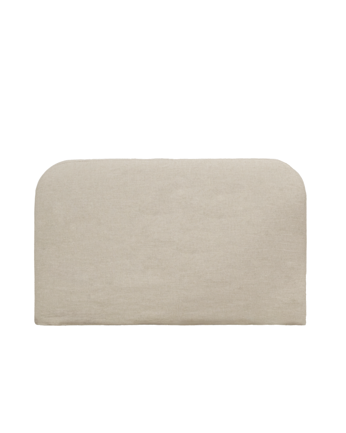 Funda para cabecero de lino beige de varias medidas
