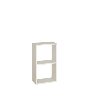 Estanteria de madera lacada en tono beige con 1 estante