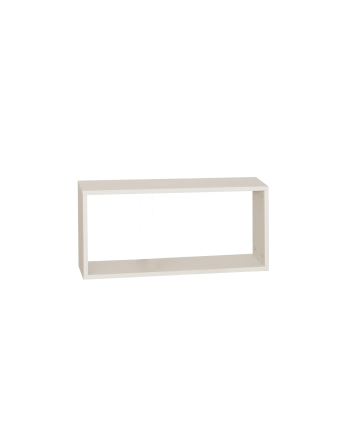 Mueble auxiliar de madera lacada en tono beige