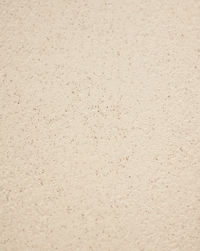 Mesa de comedor ovalada de microcemento tono beige de varias medidas