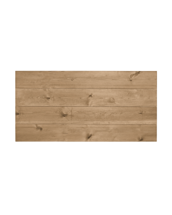 Cabecero de madera maciza en tono roble oscuro de varias medidas
