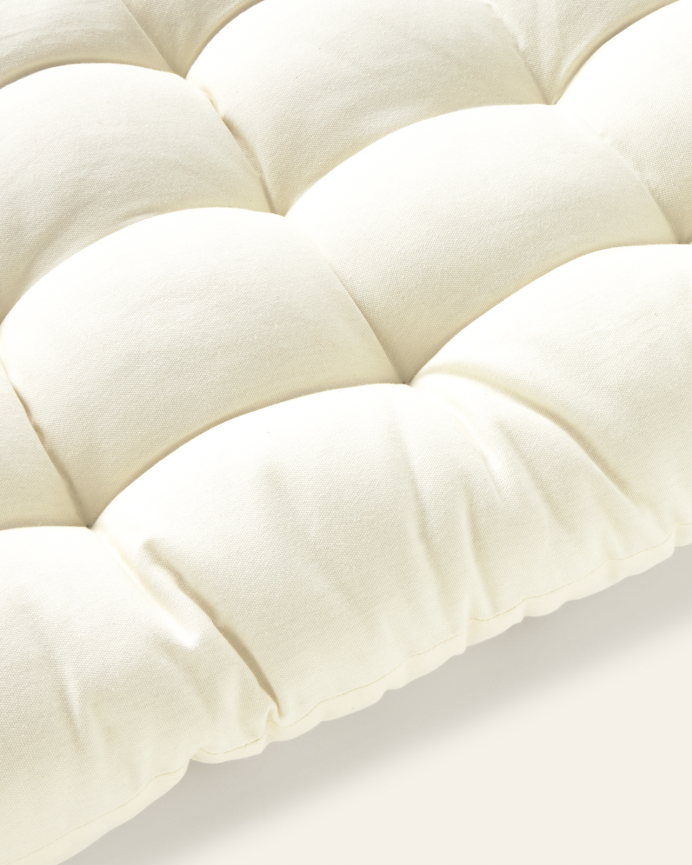 Cabecero acolchado de algodón color beige en varias medidas