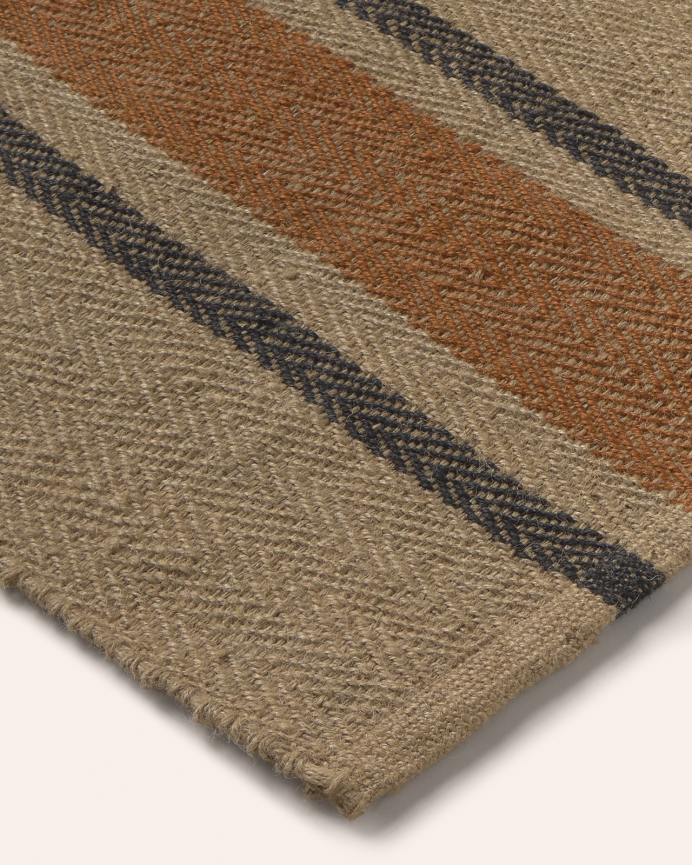 Alfombra de yute color marrón en varias medidas