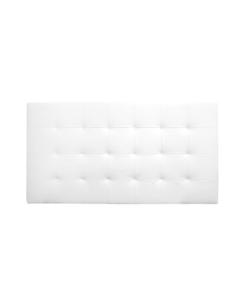 Tête de lit rembourrée en similicuir avec plis blancs en différentes tailles