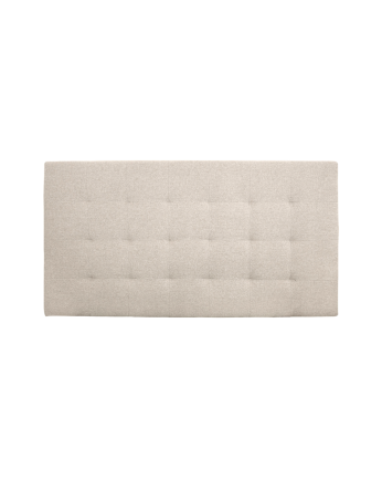 Tête de lit rembourrée en polyester avec plis en beige en différentes tailles