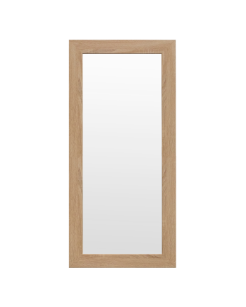 Miroir effet bois de chêne foncé en différentes tailles