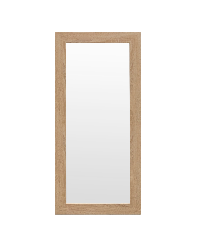 Miroir effet bois de chêne foncé en différentes tailles