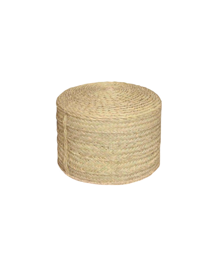 Pouf cylindrique en 100% alfa en différentes tailles