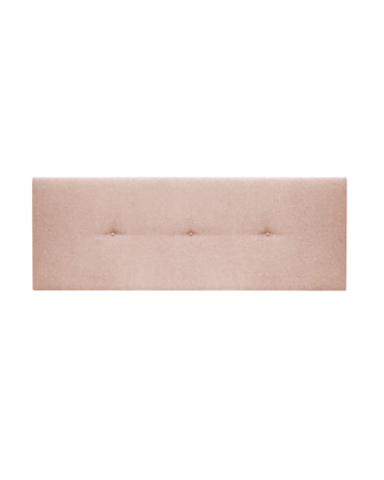 Tête de lit rembourrée en polyester avec boutons rose pâle en différentes tailles