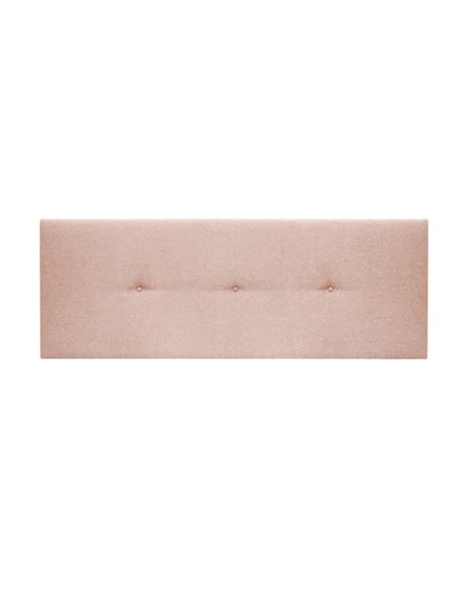 Tête de lit rembourrée en polyester avec boutons rose pâle en différentes tailles