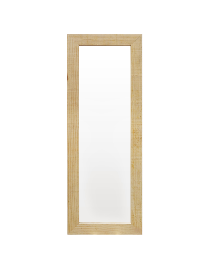 Miroir en bois massif ton naturel en différentes tailles