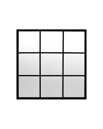 Miroir en bois noir 90x90cm