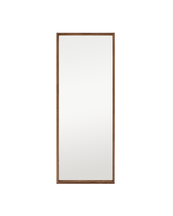 Miroir effet bois massif ton chêne foncé en différentes tailles