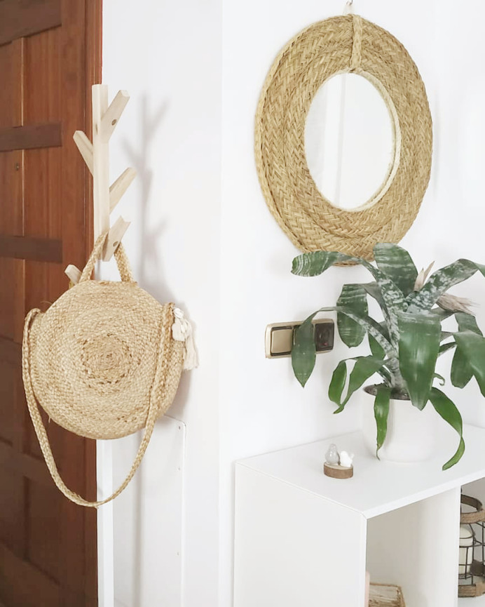 Miroir rond en sparte en différentes tailles
