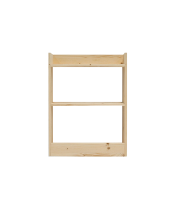 Étagère en bois massif trois étagères ton naturel 60x45cm