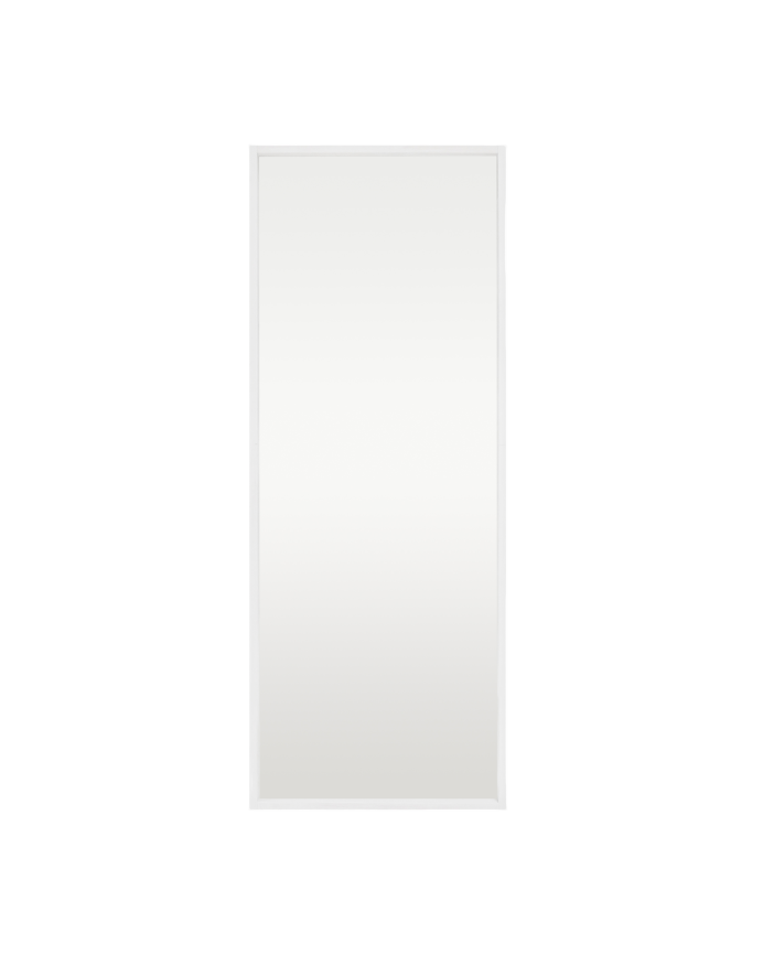 Miroir effet bois massif blanc en différentes tailles