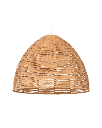 Plafonnier en papier tressé
