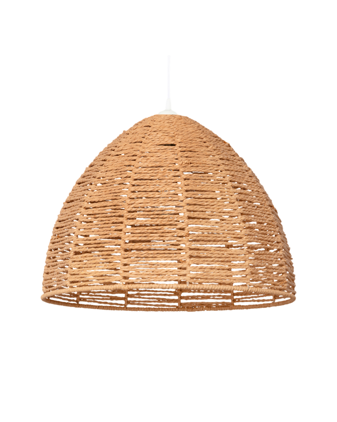 Plafonnier en papier tressé