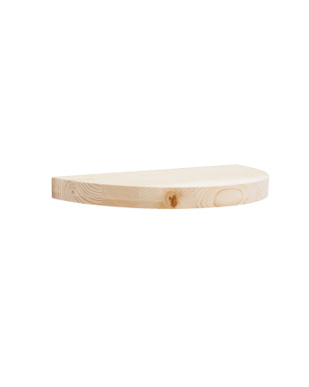 Table de chevet flottante en bois massif ton naturel 3x40cm