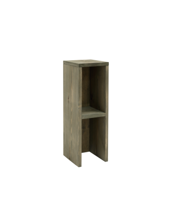 Table de chevet ou table d'appoint en bois massif en vert 60x20cm