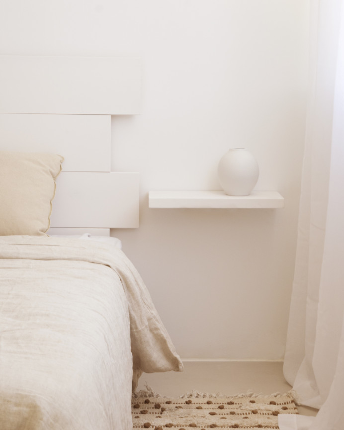 Tête de lit en bois massif blanc en différentes tailles
