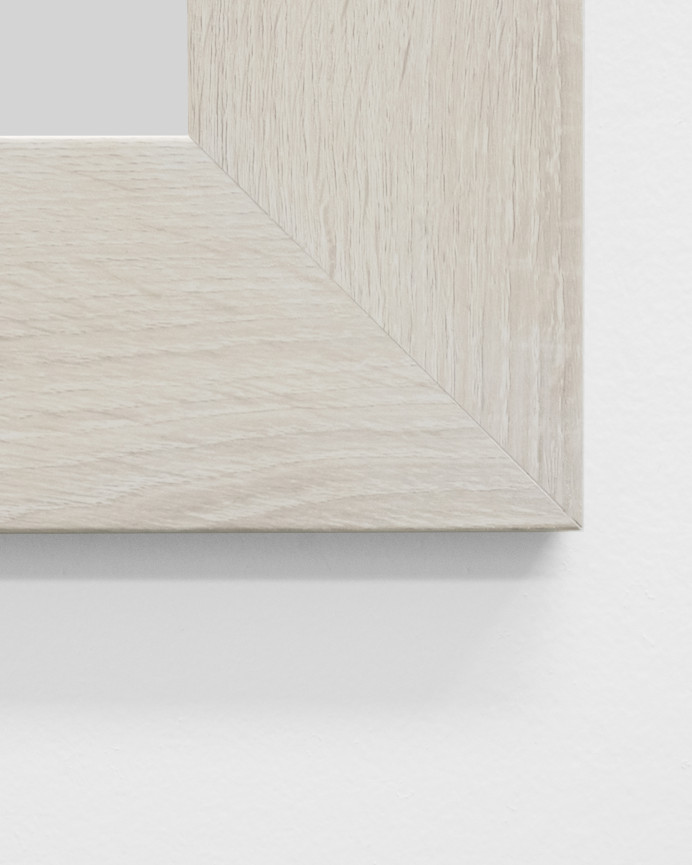 Miroir effet bois beige en différentes tailles