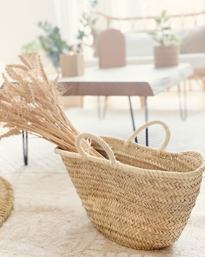 Panier en sparte naturel en différentes tailles