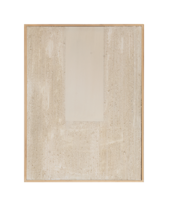 Tableau beige-marron décoratif sur coton avec cadre en bois peint à la main à la peinture à l'huile en différentes tailles