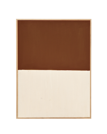 Tableau tuiles et blanc décoratif sur coton avec cadre en bois peint à la main à la peinture à l'huile en différentes tailles