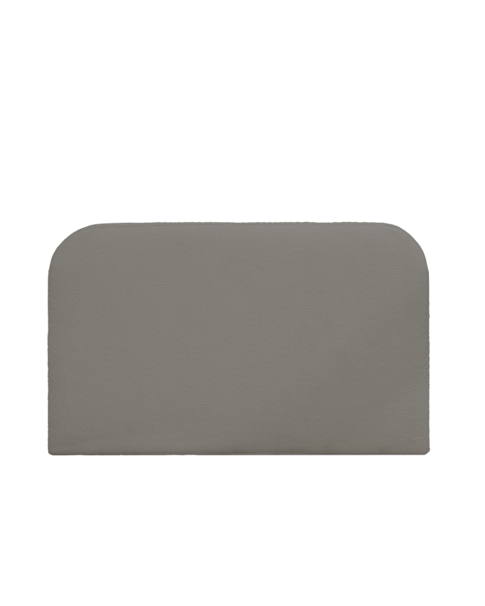 Tête de lit déhoussable en bouclé gris foncé en différentes tailles
