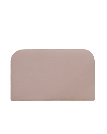 Tête de lit déhoussable en bouclé rose en différentes tailles