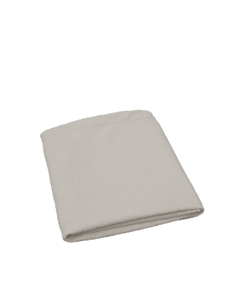 Housse pour tête de lit en bouclé gris clair en différentes tailles