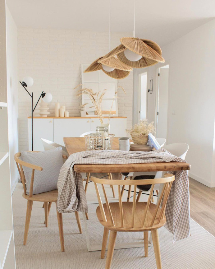 Plafonnier en fibres naturels