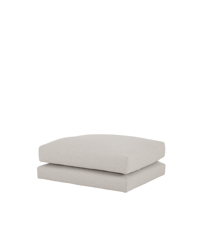 Pouf gris clair de 97x78cm