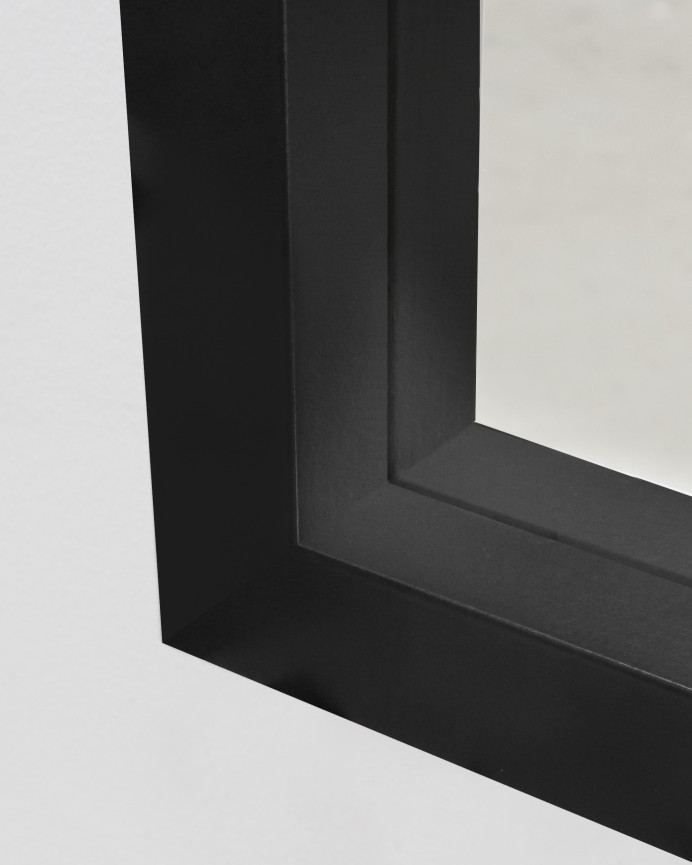 Miroir en bois noir en différentes tailles
