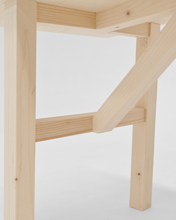 Banc en bois massif ton naturel en différentes tailles
