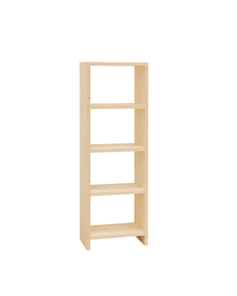 Étagère en bois massif ton naturel de 180x60cm