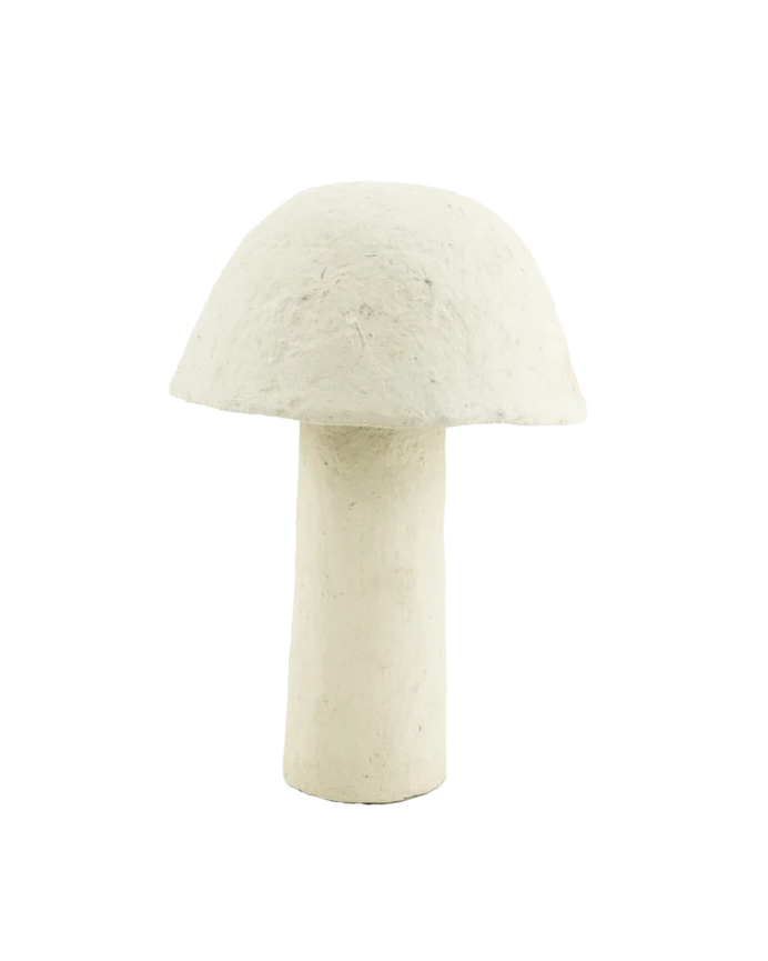 Lampe de table en papier mâché blanc de 45x30cm