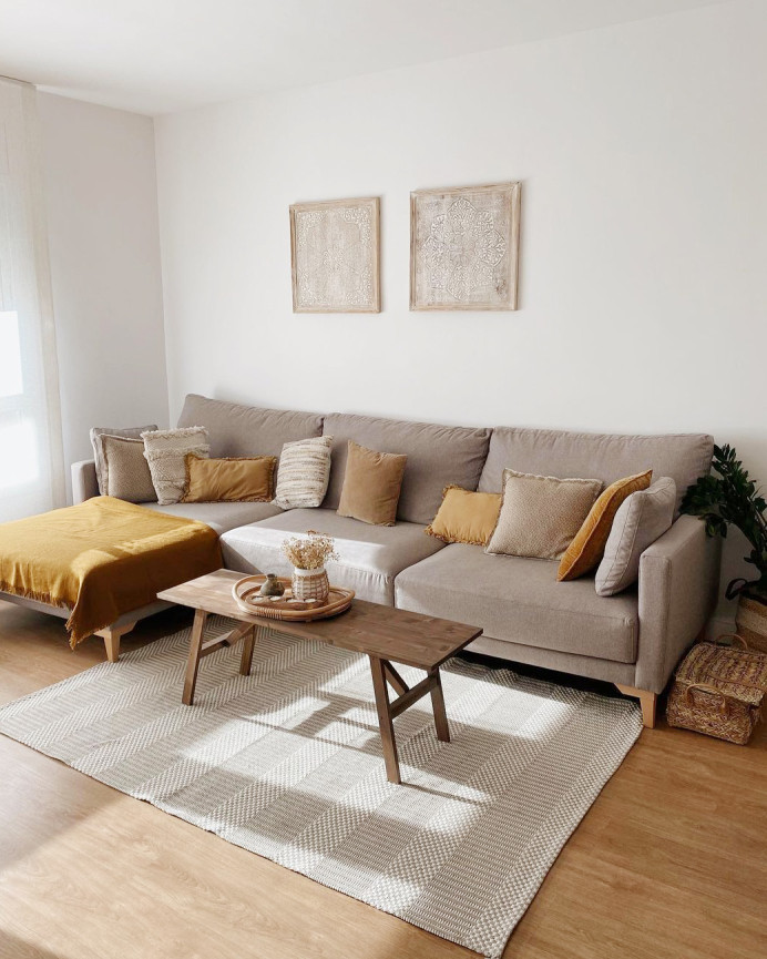 Banc en bois massif ton noyer en différentes tailles